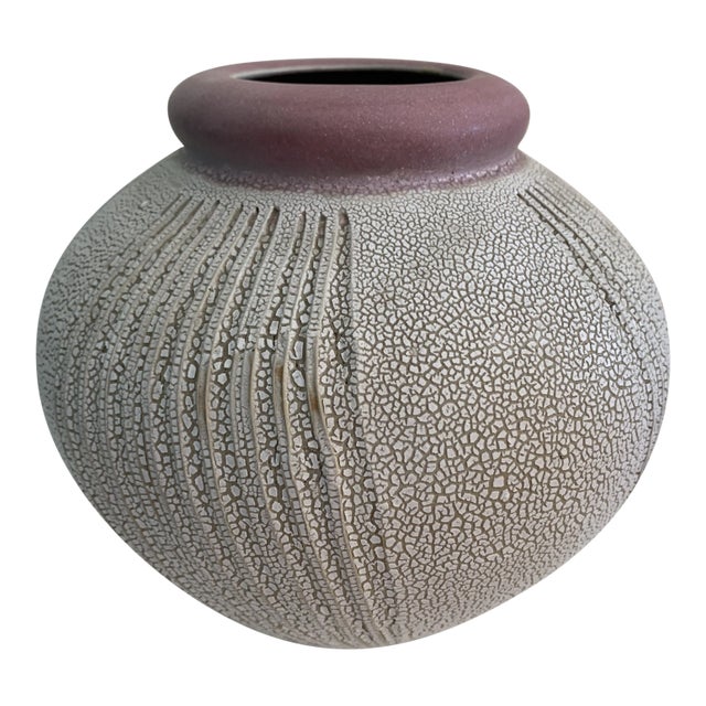 Mid Century Modern Vase Daric Harvie Large Ceramic Pottery Pot For Sale