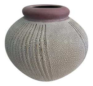 Mid Century Modern Vase Daric Harvie Large Ceramic Pottery Pot
