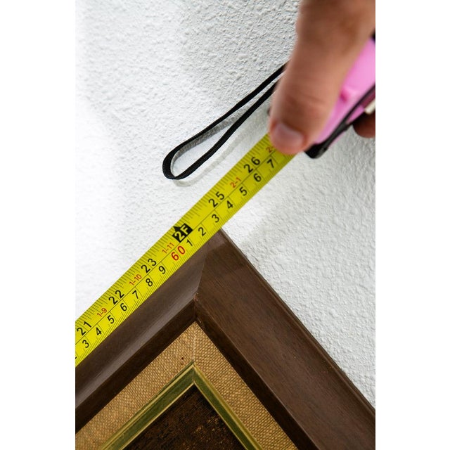 Printmaking Materials 1960s Mid Century Modern Wall Art Abstract Landscape City Scape Frame Large New York For Sale - Image 7 of 12