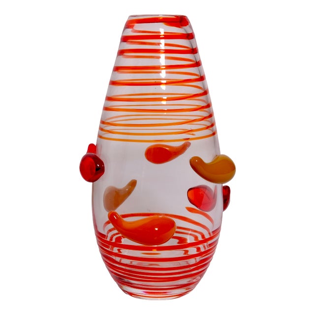 Limited Edition Ruffo 255/233 Vase in Murano Glass by Carlos Moretti, 1990s For Sale