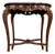 Mid 20th Century Walnut Hand-Carved French Provincial Side Table For Sale