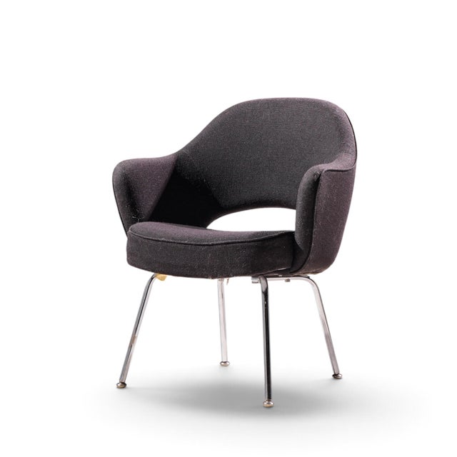 Mid-Century Modern Eero Saarinen for Knoll Mid Century Executive Dining Chair For Sale - Image 3 of 10