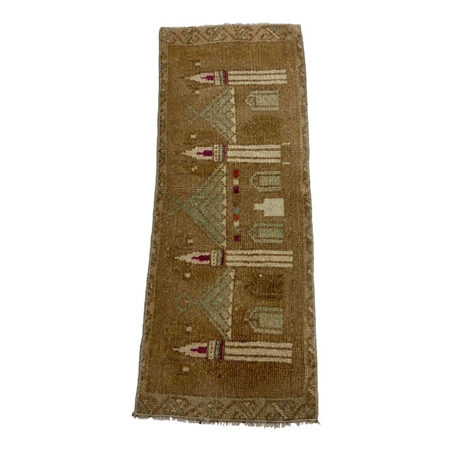 Mid 20th Century Oushak Bohemian Handknotted Rug For Sale