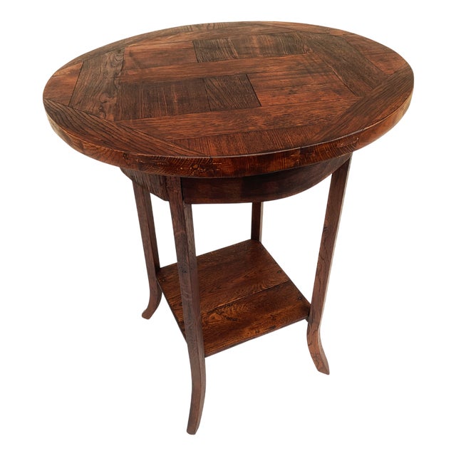 Art Deco Style Oak Table, 1940s For Sale