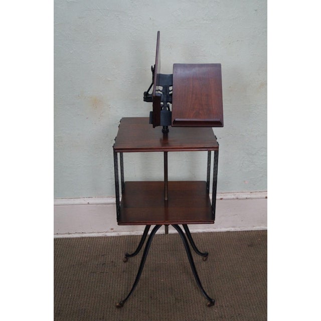 Antique RM Lambie Revolving Iron Dictionary Book Stand Chairish