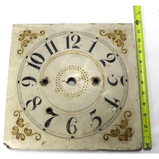 Early 1800s Antique Wood Clock Dial Chairish