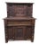 Carved Oak Court Cupboard, 17th Century For Sale