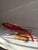 Mid-Century Modern Large Red Sommerso Murano Glass Fish Vase with Applied Clear Fins from 1295 Murano, Italy, 1960s For Sale - Image 3 of 14