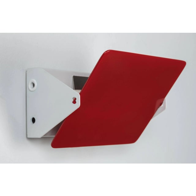Nemo Lighting Charlotte Perriand Red 'Applique á Volet Pivotant' Wall Lights For Sale - Image 4 of 12