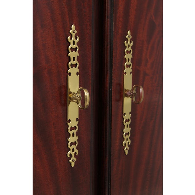 Thomasville Flame Mahogany Armoire Cabinet For Sale - Image 14 of 16
