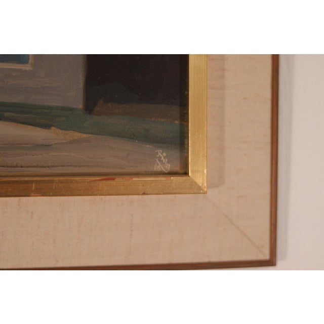 Ragnar Ring, Grötviks Sjöbodar, Söndrum, 1968, Oil on Panel, Framed For Sale - Image 10 of 13