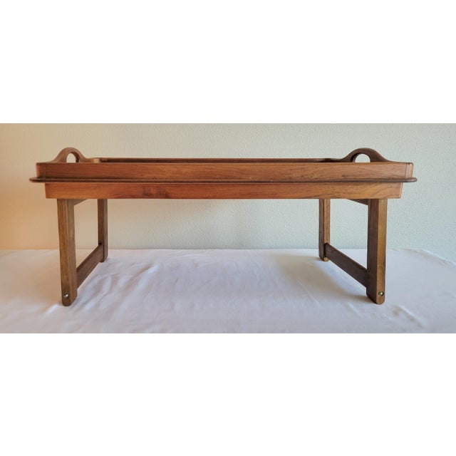 This wonderful Teak Serving Tray is a classic example of mid century modern design characterized by its minimalism organic...