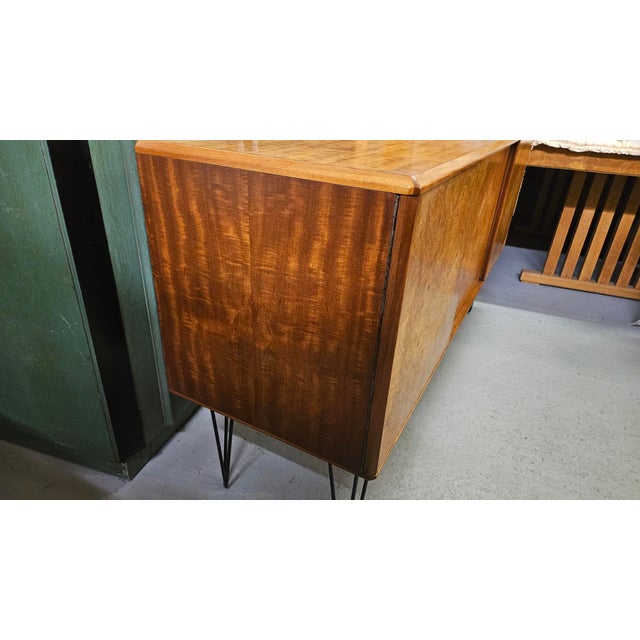 Tan Mid-Century Sideboard Cabinet, 1960s For Sale - Image 8 of 17