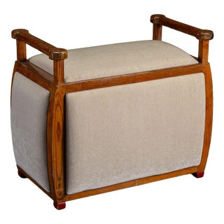 Vintage Art Deco Stool, 1930s For Sale