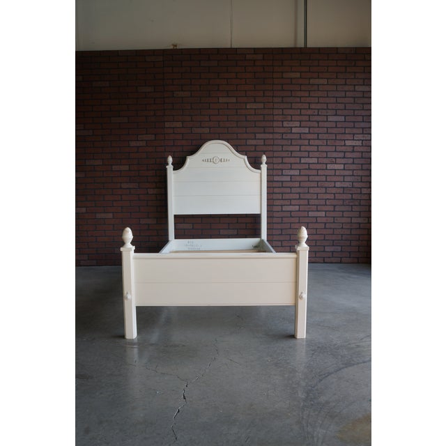 White Ethan Allen Country Cottage Twin Bedframe For Sale - Image 8 of 8