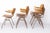 Mid-Century Modern Stackable Chairs in Beech Plywood and Metal by Kho Liang Ie for CAR Katwijk, Netherlands, 1950s, Set of 6 For Sale - Image 11 of 11