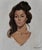 This beautifully painted original oil on canvas portrait of an exotic Brunette was painted by noted portrait painter,...