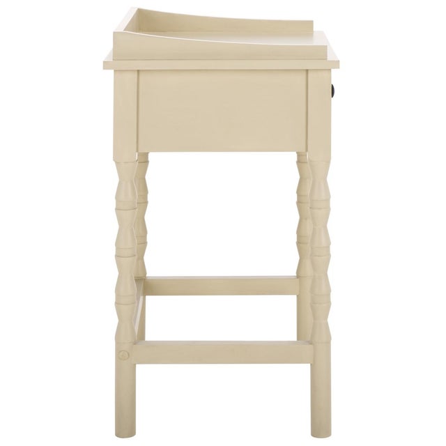 Beige Astroth Accent Table in Sand For Sale - Image 8 of 9