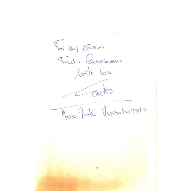 SPANIER, Ginette [233] pp. Random House 1960 8 1/4" x 5 1/2" w/ Intro by Noel Coward Warmly inscribed November 1960 on...