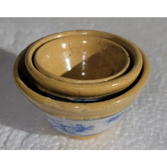 1930s 19th Century Miniature Yellow Ware Bowls For Sale - Image 5 of 5