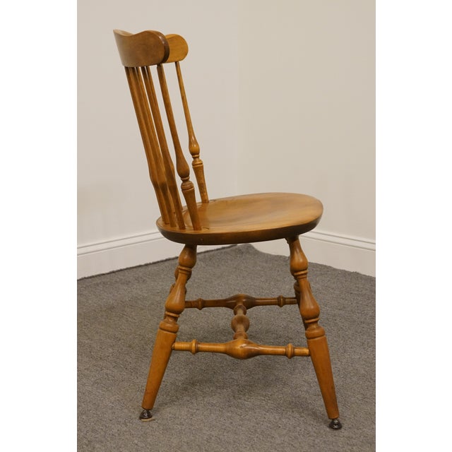 Late 20th Century Vintage Nichols & Stone Solid Maple Spindle Back