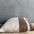 Mid-Century Modern Railroad Stripe Belgian Linen Pillow With Insert For Sale - Image 3 of 5