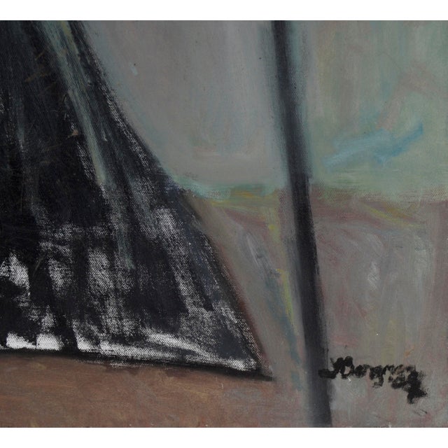 Early 21st Century "Machinations of the Mind No. 3" - Abstract Surrealist Landscape in Oil by Loreen Hewitt-Hackett For Sale - Image 5 of 11