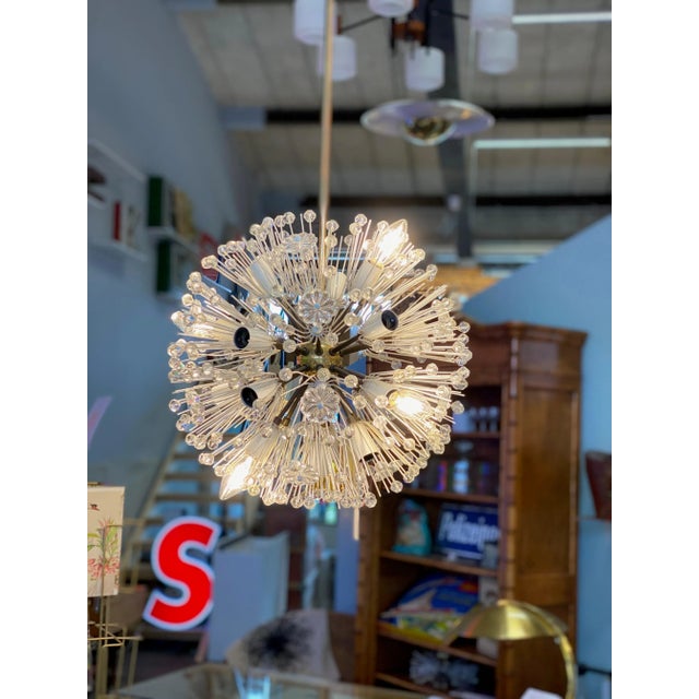 Mid-Century Modern Mid-Century Sputnik Snowball Chandelier by Emil Stejnar for Rupert Nikoll, 1950s For Sale - Image 3 of 16