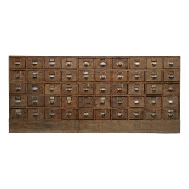 Antique French Postal Sorting Cabinet, 1910 For Sale