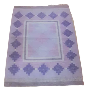 Swedish Handwoven Röllakan Carpet by Alice Wallbäck