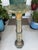Fine Antique 1800s Verde Antico Marble Column Pedestal Ft. Gilded Corinthian Capital For Sale - Image 12 of 15