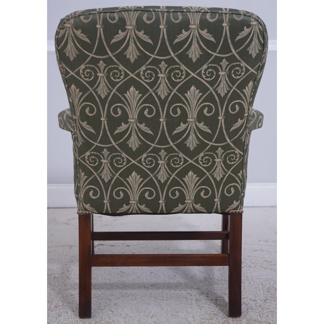 Southwood & Co. Pair Southwood Newly Upholstered Chippendale Armchairs For Sale - Image 4 of 18