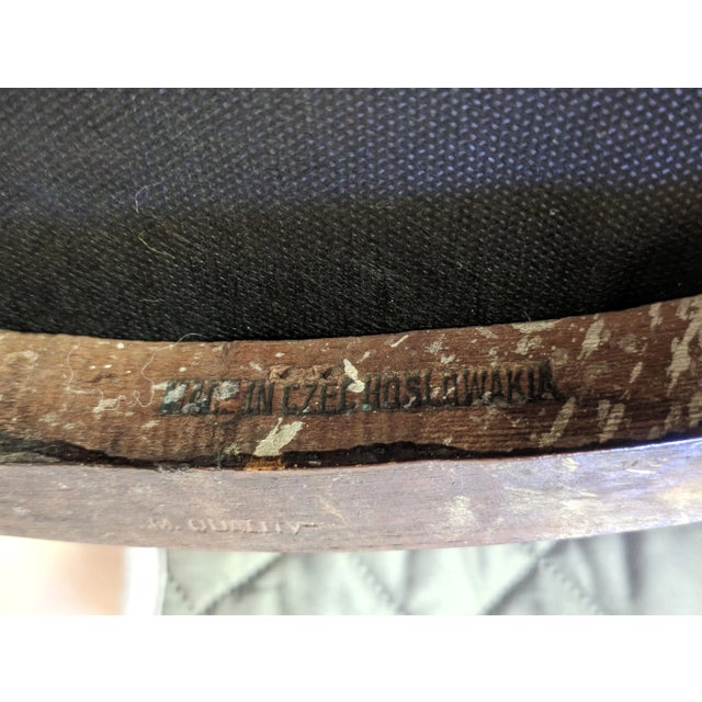 Bentwood Cafe Chair - Animal Print Fabric For Sale - Image 10 of 10