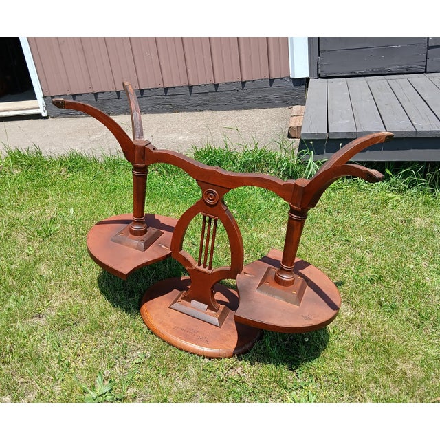Antique Mahogany Mersman 3 Tier Stand or Tea Table With Claw Feet 1930s Era For Sale - Image 9 of 12
