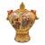 Grand 14" Jeweled Japanese Satsuma Moriage Lidded Urn - Immortal Koi Handles For Sale