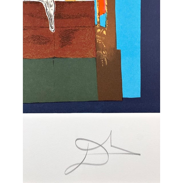 Abstract 1970s Dali Dali's Inferno Hand Signed Numbered Lithograph Surreal Art For Sale - Image 3 of 4