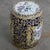 Ceramic 20th Century Chinoiserie Asian Garden Stool or Plant Stand Ornate Hand Painted Glazed Ceramic For Sale - Image 7 of 18