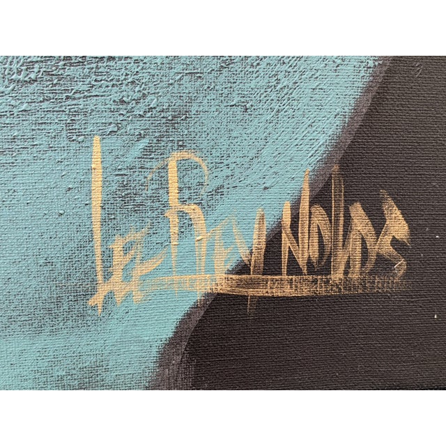 Green 1970s Coastal Tropical Parrot Painting Signed by Lee Reynolds For Sale - Image 8 of 10