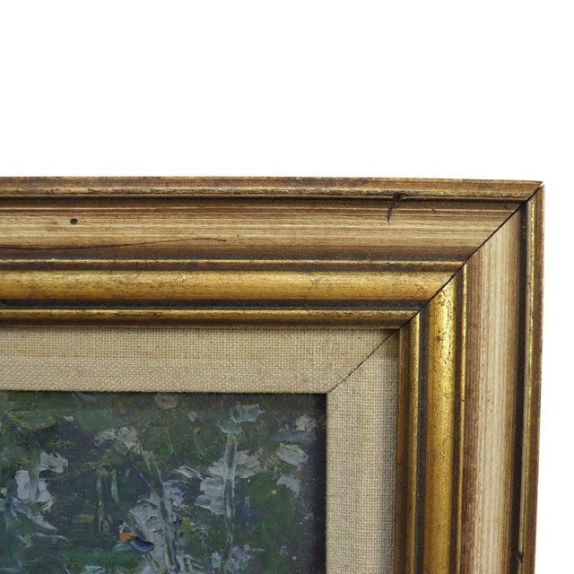1930s Theodore Houston Style New Hope School Oil on Board Impressionist Painting C1930 For Sale - Image 5 of 9
