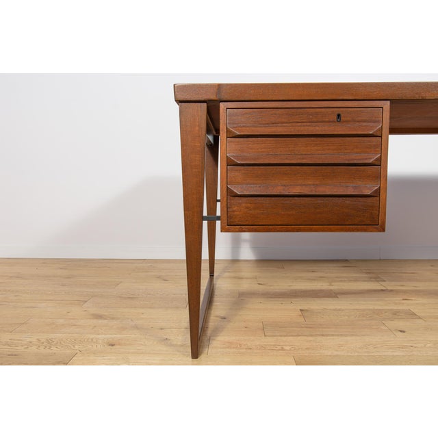 Model 70 Desk in Teak by Kai Kristiansen for Feldballes Møbelfabrik, Denmark, 1960s For Sale - Image 16 of 18