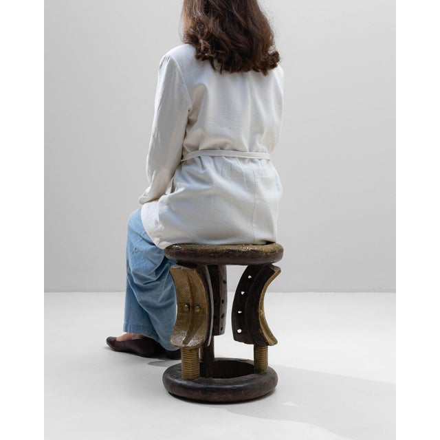 African 20th Century African Carved Bakota Stool For Sale - Image 3 of 18