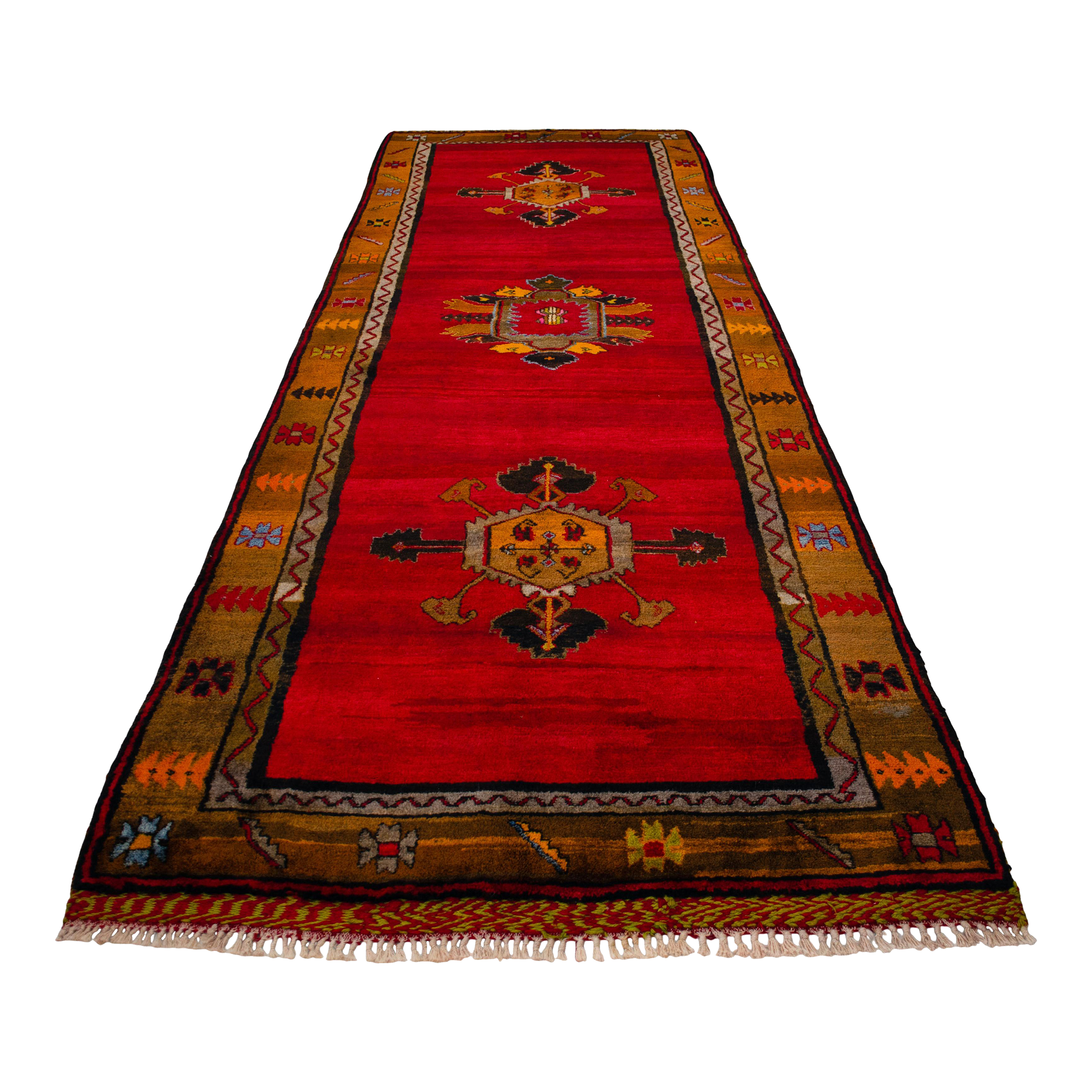 1950s Masterpiece Hand Knotted Turkish Rug for Living Room, Large