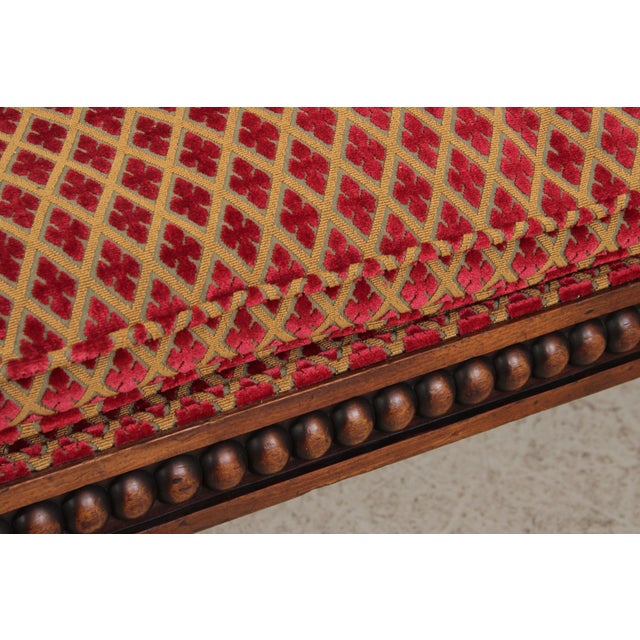 Antique English 19th C. Mahogany Fainting Couch Recamier For Sale - Image 9 of 18