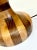 2-Toned Striped Wooden Table Lamp For Sale - Image 11 of 11