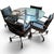 Stunning Vintage 1970 Mid-Century Tempo Industries 5-Piece Dinette / Game Table Set Bring an instant touch of 1970s Space...