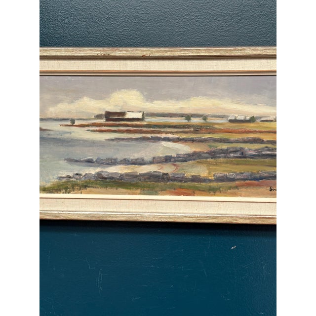 Sven Persson, Hut on the Coast, 1960s, Oil on Canvas, Framed For Sale - Image 8 of 14