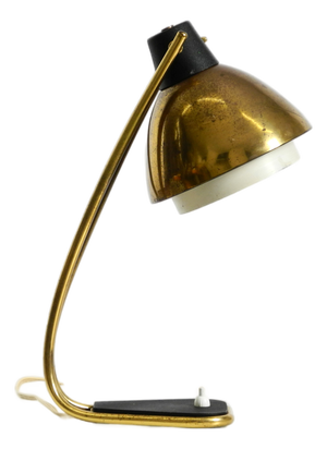 Large Mid-Century Modern Brass Table Lamp, 1950s