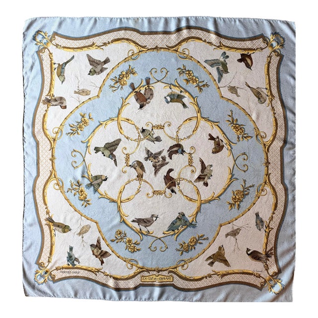 Hermès La Clé Des Champs 1995 Silk Scarf Designed by Faconnet Françoise For Sale
