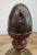 18th Century 18th Century French Provincial Turned Walnut Finial on Brass Base For Sale - Image 5 of 10