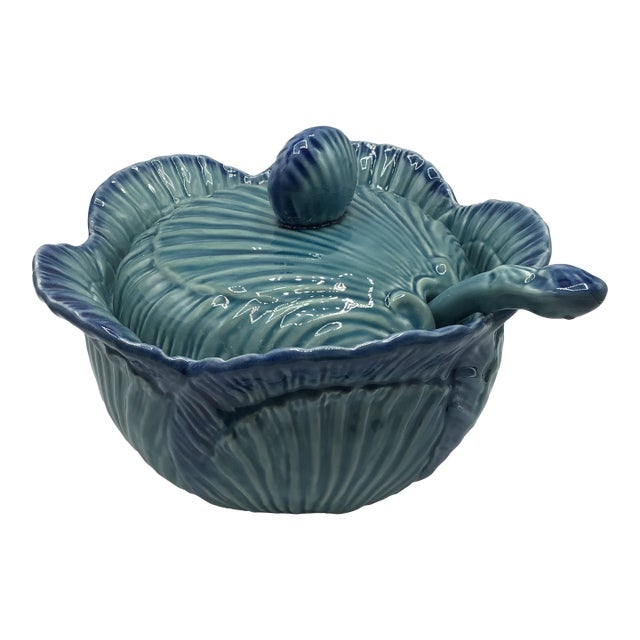 Olfaire Portugal Cabbage Soup Tureen With Ladle For Sale